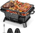 VIVOHOME Rectangle Cast Iron Charcoal Grill by VIVOHOME