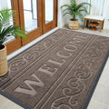 OLANLY Welcome Door Mat Indoor Outdoor Entrance, Heavy Duty Sturdy Front Door by OLANLY