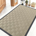 OLANLY Front Door Mat Outside Entrance 47x32, Heavy Duty Sturdy Natural Rubber by OLANLY