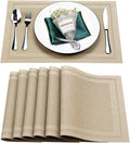 Placemats Set of 6, Heat and Stain Resistant Indoor/Outdoor Place mats by BxzanDya-LifeSmartMaker
