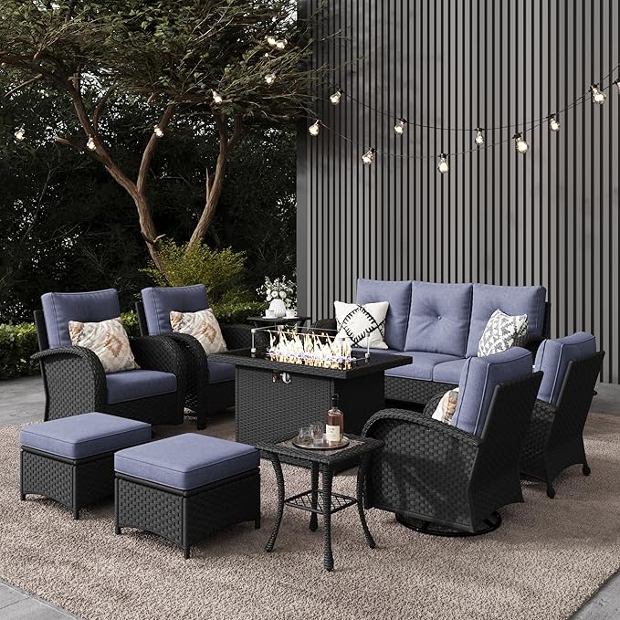 LayinSun 10 Pieces Outdoor Patio Furniture Set by LayinSun
