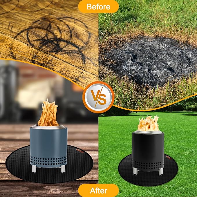 20" Fire Pit Mat for Solo Stove Mesa, Tabletop Fire Pit, Fireproof Mat for - Image 7