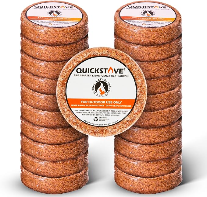 Fire Starters – Waterproof Emergency Fuel Disks by QuickStove