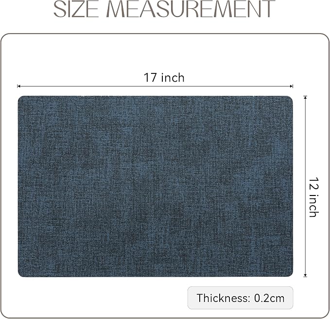 Romanstile Vinyl Placemats Set of 6-12 X 17 Inch - Image 6