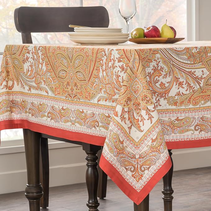 Maison d' Hermine Table Cloth Rectangle Table 100% Cotton 60 x 90 Inches - Image 9