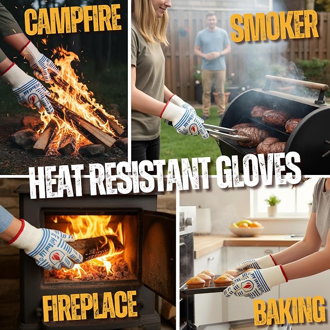 GRILL HEAT AID BBQ Grill Gloves 1472°F - Image 6