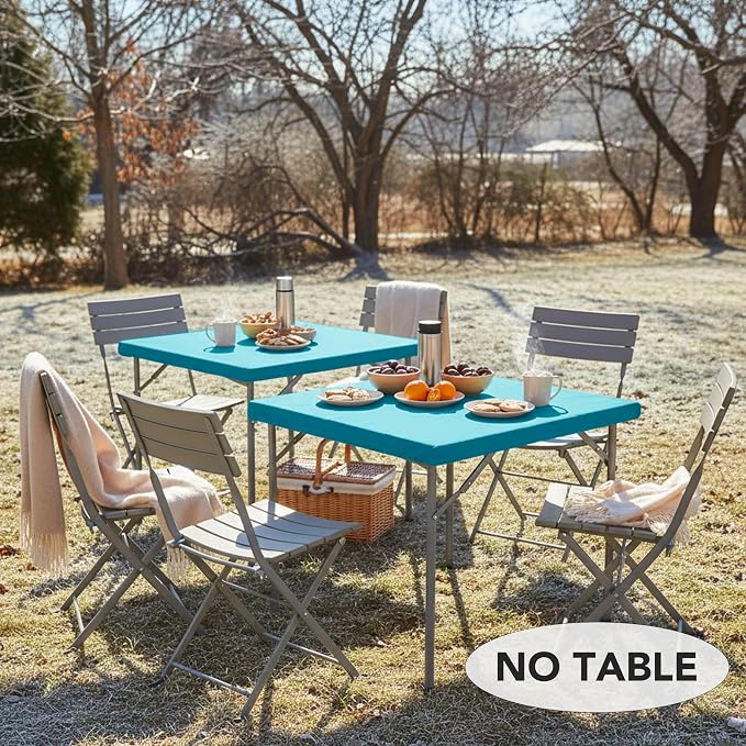 LUSHVIDA 2 Packs Vinyl Card Tablecloth - Image 2