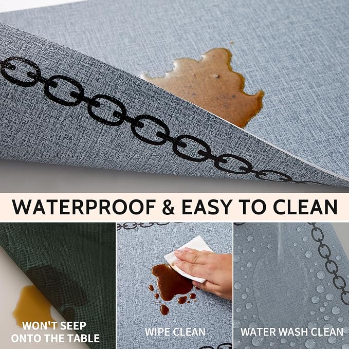 Placemats Set of 4, Heat Resistant & Waterproof Table Mats - Image 4