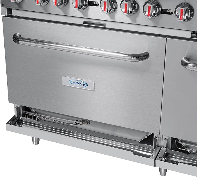 KoolMore 60 in. 6 Burner Commercial Natural Gas Range - Image 10