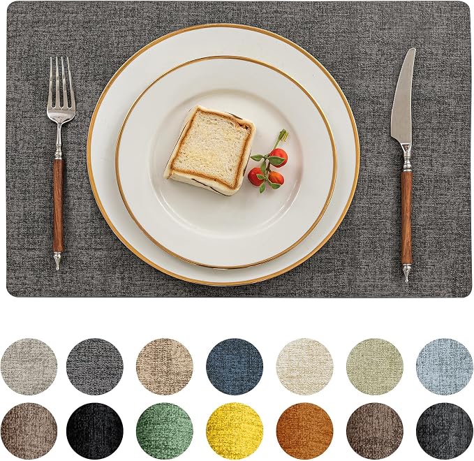 Romanstile Vinyl Placemats Set of 8-12 X 17 Inch by Romanstile