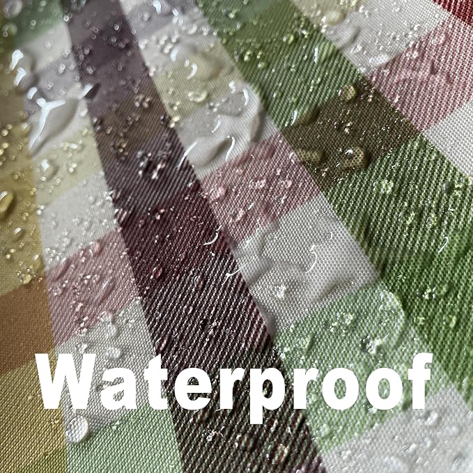 Waterproof Checkered Tablecloth Fabric - Image 2