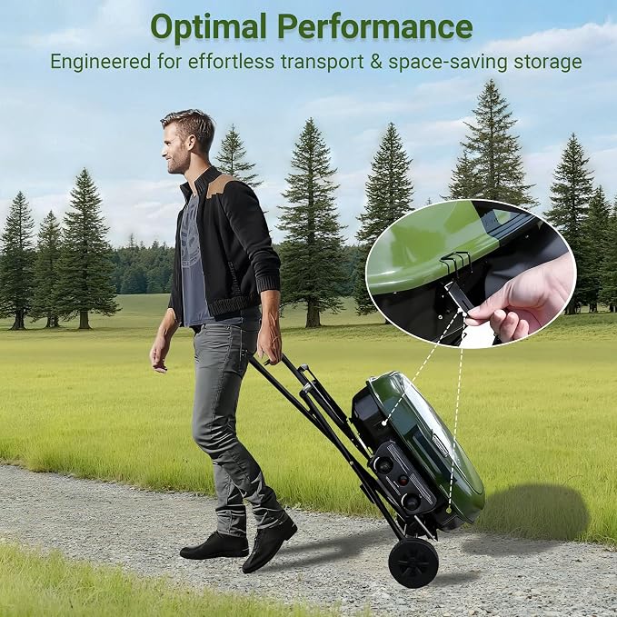 Brand-Man Portable Gas Grill, Propane Standup Grill - Image 6
