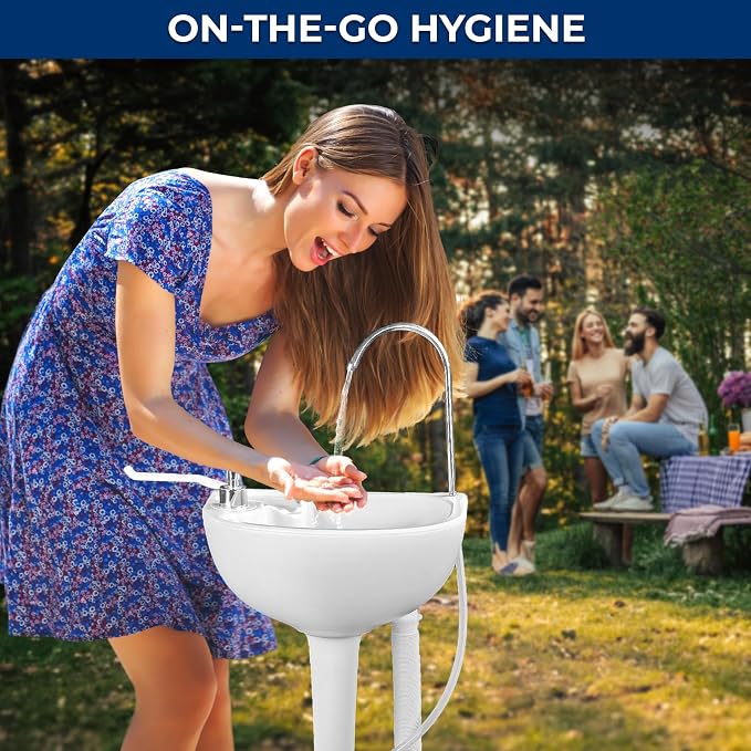SereneLife Portable Camping Sink – Hand Washing Station - Image 2