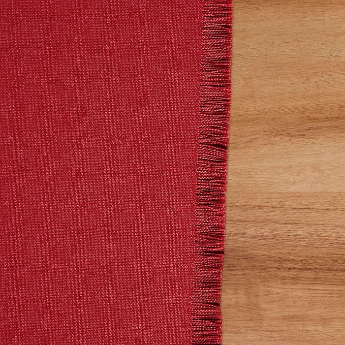 Solino Home Fringe Linen Table Runner 72 Inches Long - Image 9