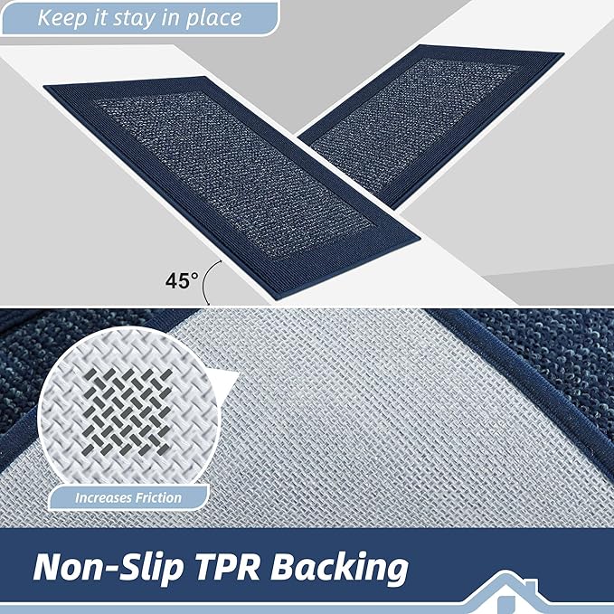 BEQHAUSE Indoor Door Mat 20" x 32", Dirt Trapper Door Mats Non-Slip Entryway - Image 4
