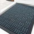 OLANLY Front Door Mat Outside Entrance 29.5x17, Heavy Duty Sturdy Natural by OLANLY