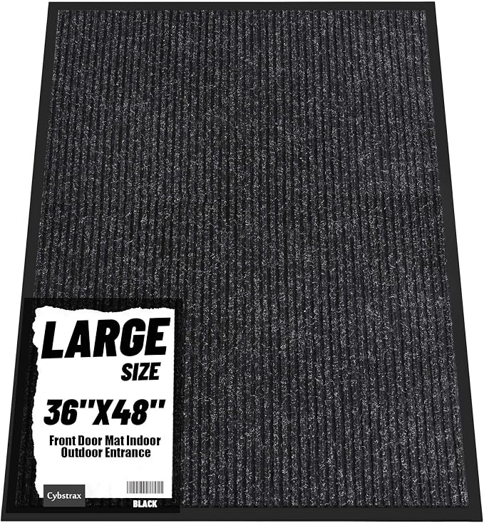 Front Door Mat Indoor Outdoor Entrance, Non-Slip Absorbent Entryway Mat by Unknown