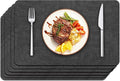 Maxpearl Faux Leather Placemats Set of 6 by Maxpearl