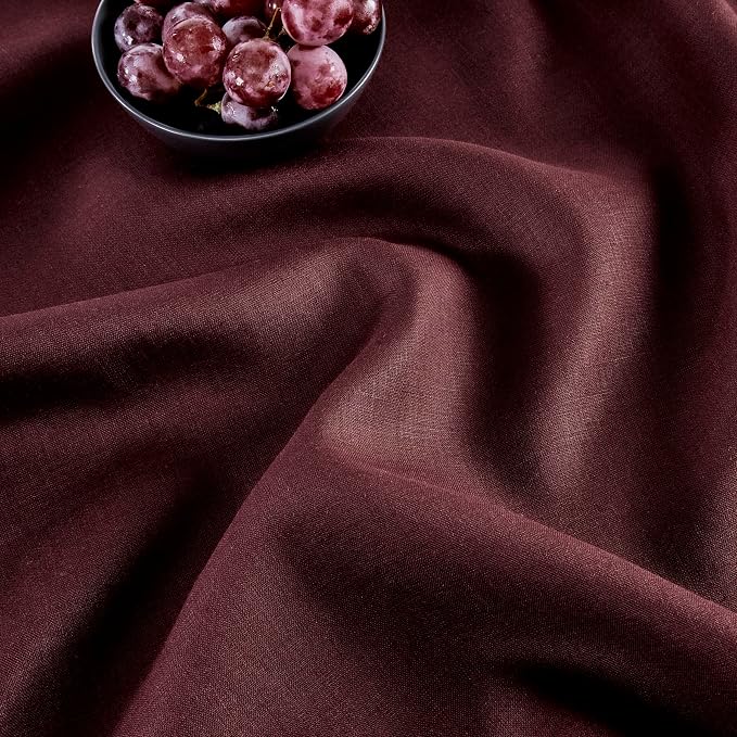 Solino Home Linen Burgundy Table Runner 108 Inches Long - Image 9