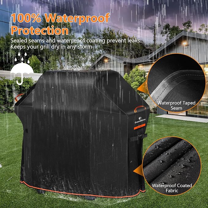 58" Grill Cover for Weber Genesis II, LX 300 and Genesis 300 Series Outdoor Gas - Image 3