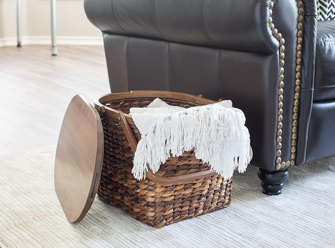 BirdRock Home Seagrass and Abaca Picnic Basket - Image 9