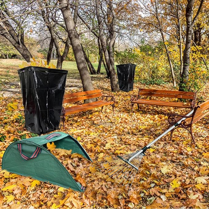 Trash Bag Holder Outdoor Leaf Bag Support Stand - Image 3