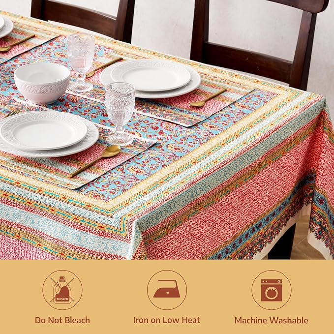 Maison d' Hermine Premium Table Cloth Rectangle Table 100% Combed Cotton 90 x - Image 8