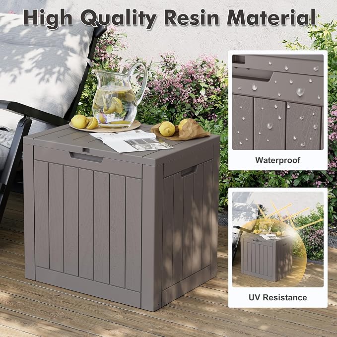 31 Gallon Outdoor Storage Deck Box Waterproof, Garden Tool, Backyard Cushion - Image 2