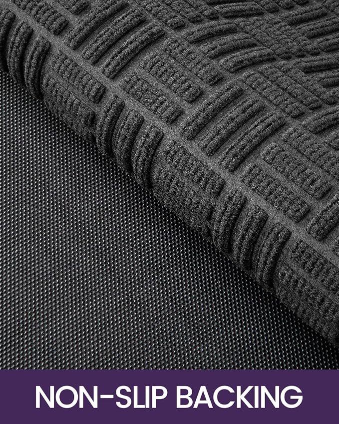DEXI Front Door Mat Outside Entrance, 4x6 ft Large Rubber Entry Doormat Heavy - Image 6