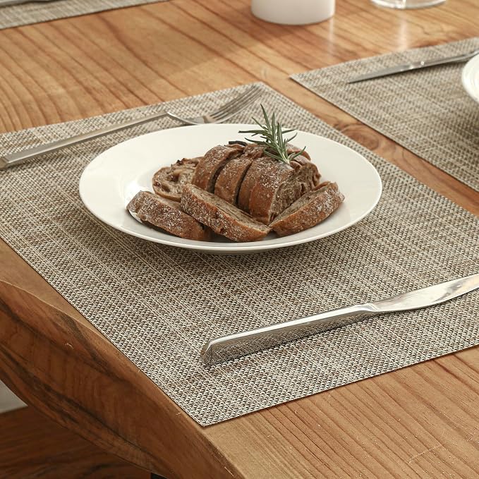 Leetaltree Linen Yellow Placemats Set of 8 - Image 8
