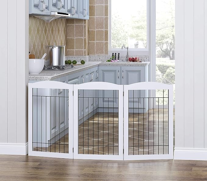 Spirich Freestanding Wire Pet Gate - Image 2