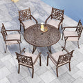Sophia & William 7 Pieces Cast Aluminium Patio Dining Furniture Set by SophiaWilliam