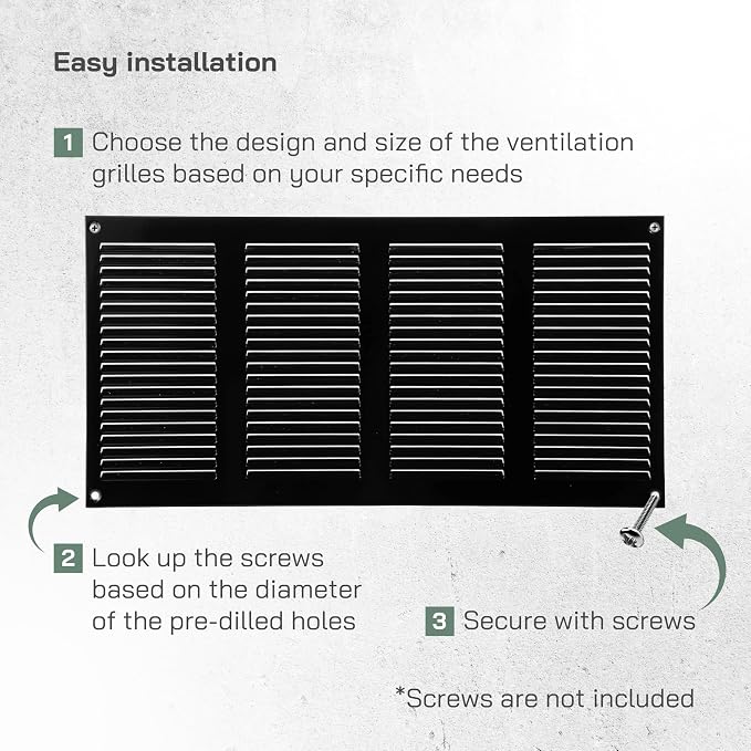 Vent Systems 16" x 8" Inch Pack of 5 - Image 5
