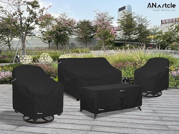 Outdoor Swivel Rocking Chair Cover 2-Pack, 100% Waterproof Heavy Duty Outdoor - Image 7