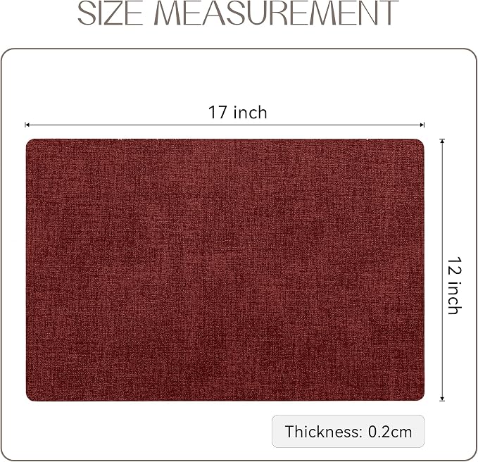 Romanstile Vinyl Placemats Set of 6-12 X 17 Inch - Image 6