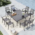 MFSTUDIO Outdoor Dining Set for 8, Patio Dining Set by MFSTUDIO