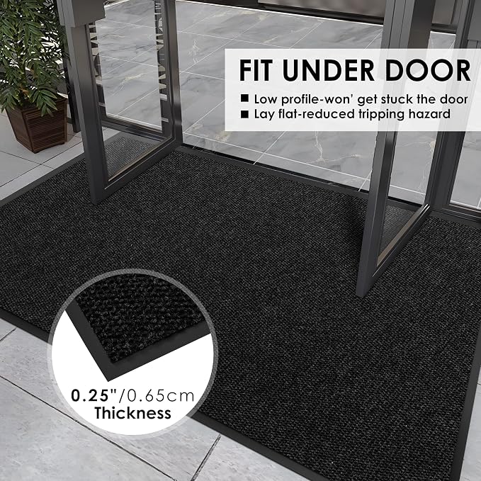 3′ x 22′ Front Door Mat Indoor Outdoor Entrance, Commercial Floor Mat Heavy - Image 4
