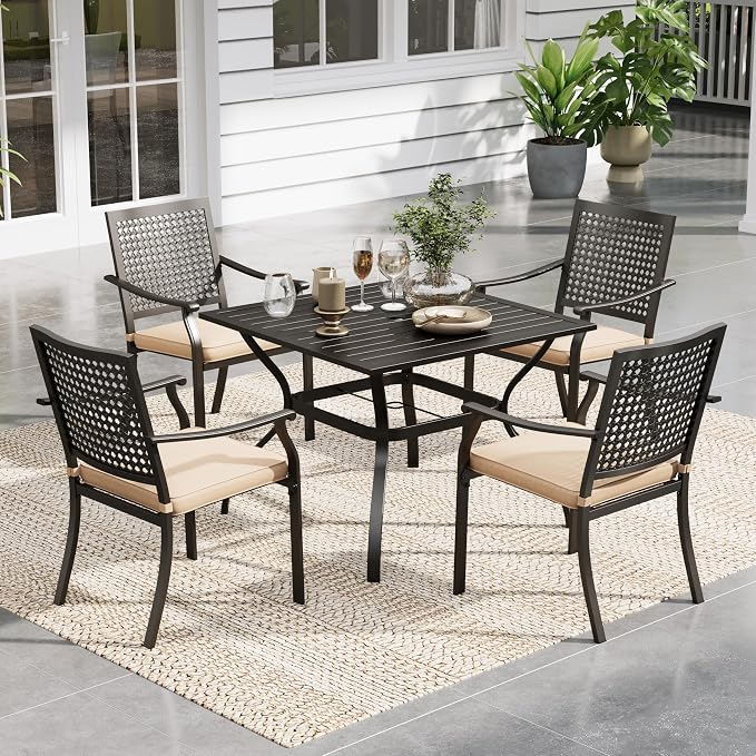 Sophia & William Patio Table and Chairs Set, Outdoor Dining Set by SophiaWilliam