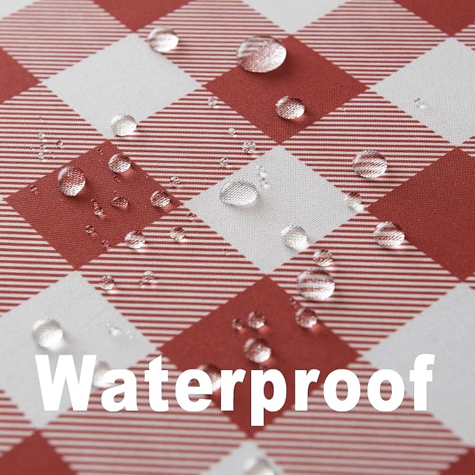 Waterproof Checkered Tablecloth Fabric - Image 2