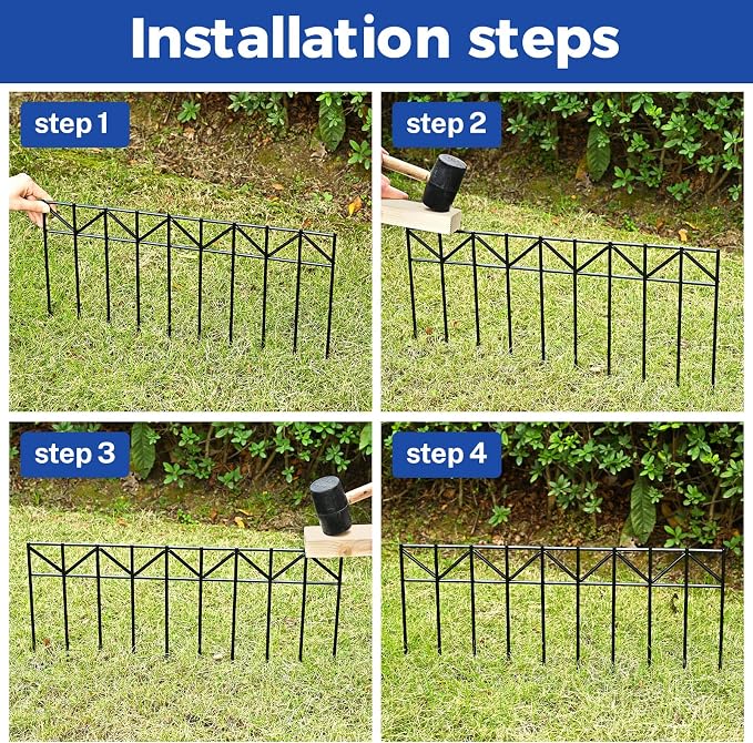 15 Pack 32" L x 10" H Animal Barrier Fence, No Dig Fence Patented Product - Image 7