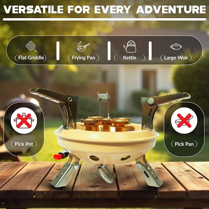 Roamix 54, 500 BTU Multi-Fuel Portable Camping Stove – 16, 000W Collapsible - Image 7