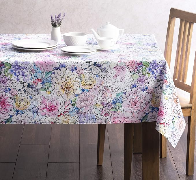 Maison d' Hermine Table Cloth Square Table 100% Cotton 60 x 60 Inches - Image 7