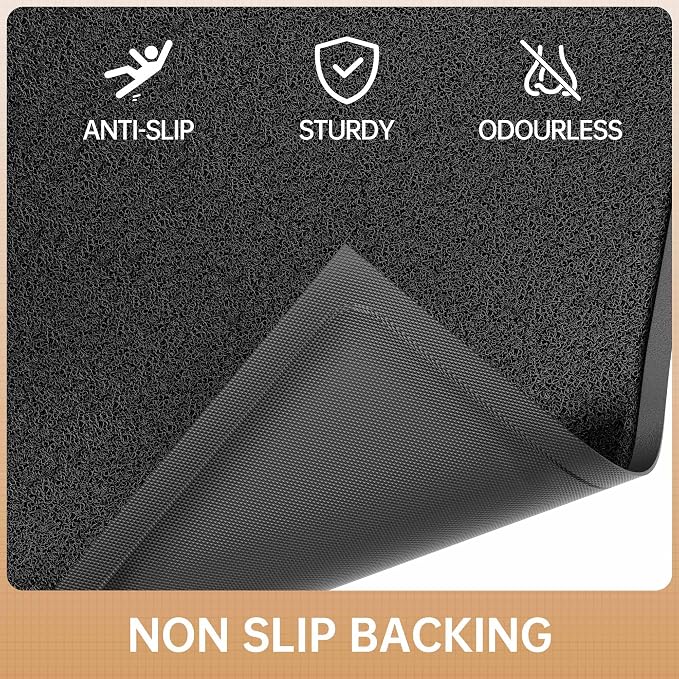 Sturdy Front Door Mat, Non-Slip Waterproof Doormat Inside Entrance, Washable - Image 4