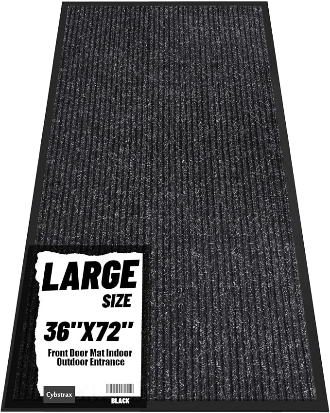 Front Door Mat Indoor Outdoor Entrance, Non-Slip Absorbent Entryway Mat by Unknown