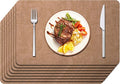 Maxpearl 8-Piece PU Leather Placemats – Durable, Heat Resistant & Wipeable by Maxpearl