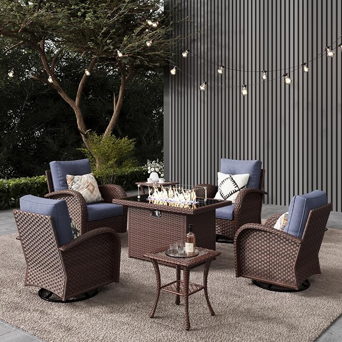 LayinSun 7 Pieces Outdoor Patio Furniture Set by LayinSun