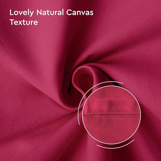 Encasa XO Table Runner 13"x36" Long | Cotton Canvas Fabric | Hot Pink Solid - Image 6