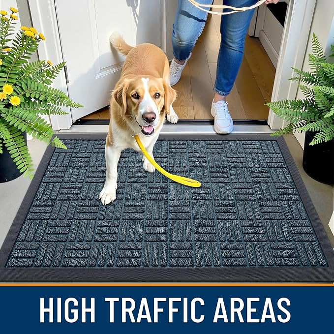 OLANLY Front Door Mat Outside Entrance 29.5x17, Heavy Duty Sturdy Natural - Image 7