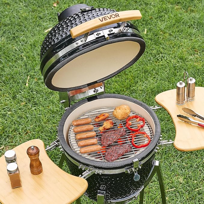 VEVOR Charcoal Smoker and Grill, Movable Ceramic Barbecue Grill - Image 8
