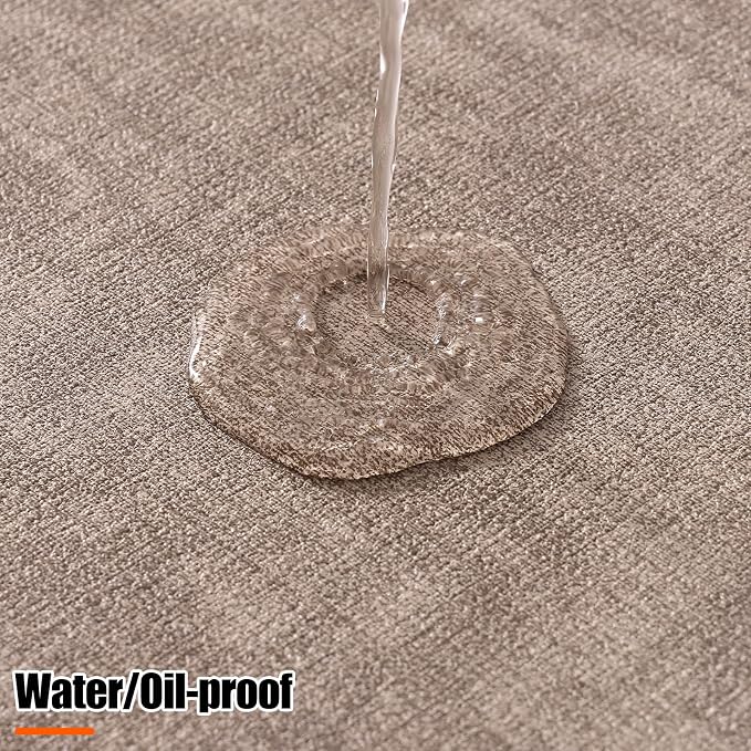 Homaxy Round Faux Leather Placemats and Coasters, Washable Dual-Side Table Mats - Image 4